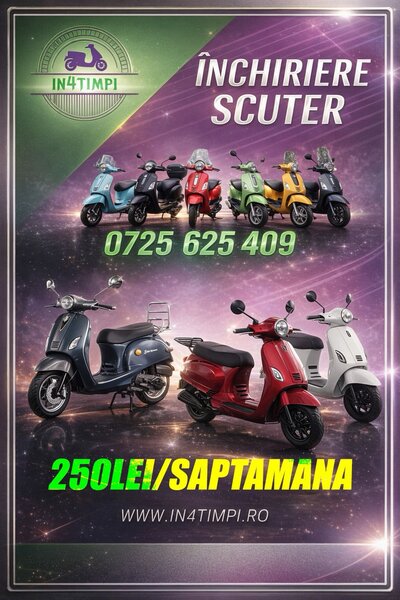 Inchiriere scutere 49 cc/ 50 cc fara permis.